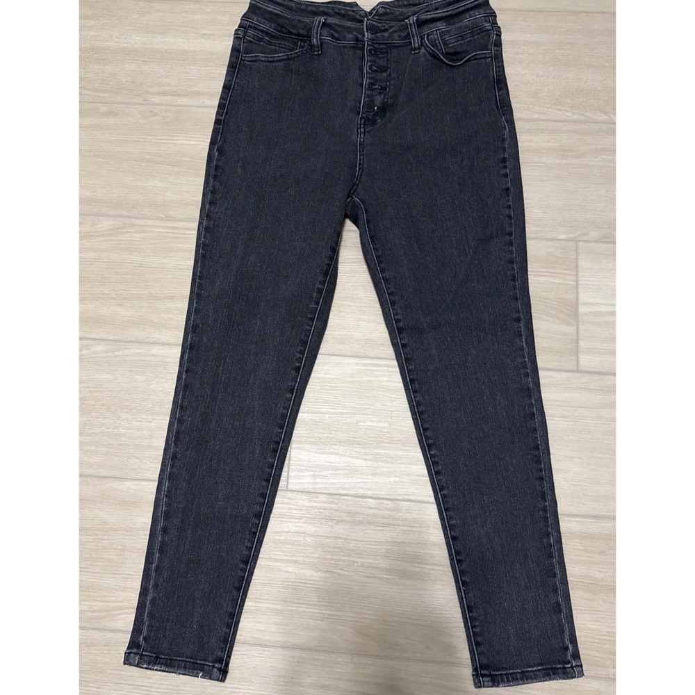 KanCan Kurvy Jeans Womens 28 Black High Rise Ankle Skinny Stretch Denim